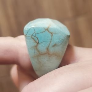 New Natural Blue Turquosie Ring.